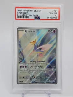 CRESSELIA 2024 POKEMON SHROUDED FABLE ILLUSTRATION RARE 071/064 PSA 10 Q0465 - Image 1