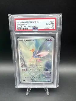 PSA 10 Cresselia 071/064 Shrouded Fable Illustration Rare 2024 POKEMON - Image 1