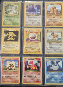 Complete Base Set Non Holos 17-102 Pokemon Cards Pokemon WOTC TCG 1999 LP-MP - Image 1