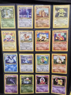 Pokemon TCG Base Set Complete Non Holo Set 17-102 LP/MP - Image 1