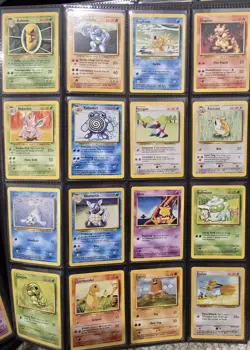 Pokemon TCG Base Set Complete Non Holo Set 17-102 LP/MP - Image 2