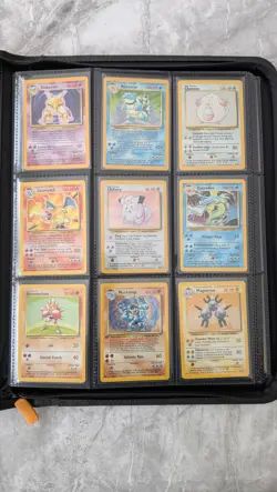 Pokemon Base Set Complete Binder 102/102 WOTC 1999 Pokemon Cards TCG - Image 1