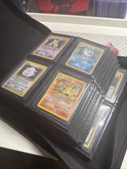 Pokemon TCG Complete Base Set Unlimited 102 of 102 Moderately Played inc Binder - Image 1