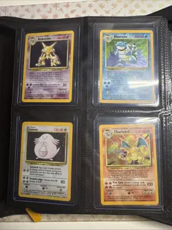 Pokemon TCG Complete Base Set Unlimited 102 of 102 Moderately Played inc Binder - Image 2
