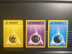 6x Base Set Energies | NM COMPLETE SET Unlimited 97-102 | WoTC Pokemon Card TCG - Image 3