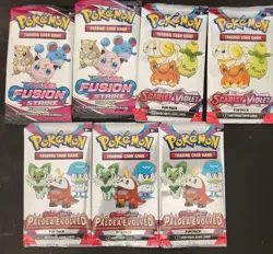 Pokemon TCG Fun Packs fusion strike paldea evo (FUN PACKS ONLY 3 cards per pack) - Image 1