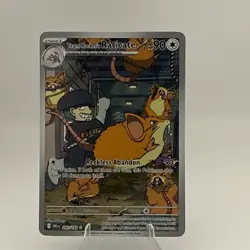 Pokemon TCG Team Rockets Raticate Card 202/182 Destined Rivals Illustration Rare - Image 1