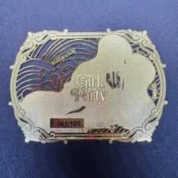 Metal Goddess Story Gold Card - Girl Party - Serial Number # 061/100 Anime Waifu - Image 3