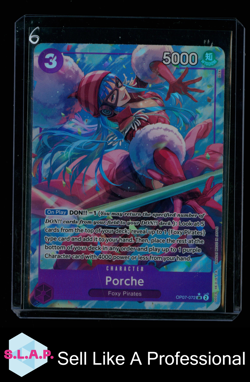 PORCHE BANDAI OP07-072 ONE PIECE CARD GAME SR ENGLISH - Image 1