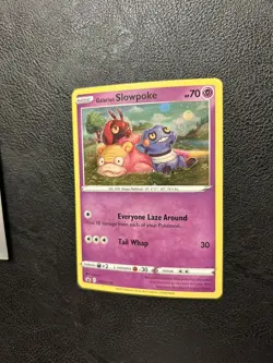 Swirl Galarian Slowpoke SWSH126 Galaxy Pokemon Black Star Promo Card - Image 2