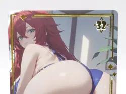 Goddess Story - Anime Waifu Trading Card - Rias Gremory - Image 1