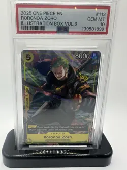 One Piece Roronoa Zoro Promotion Cards OP07-113 PSA 10 Gem Mint Foil 2025 - Image 1