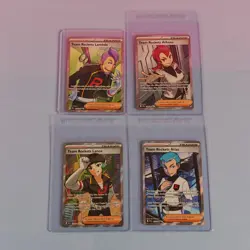 POKEMON LOT DESTINED RIVALS TRAINER CARDS LAMBDA ATHENA LANCE ATLAS FULL ART GER - Image 1
