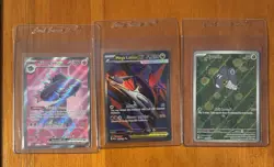 Lot of 3 Pokemon Mega Evolutions/Phantasmal Flames FA/IR Cards 96,112,163 - Image 1