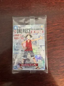 One Piece Monkey D. Luffy US College Basketball Card - Get it Now!! Low $$ - Image 2