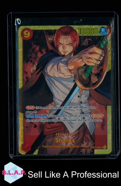 SHANKS BANDAI OP01-120 ONE PIECE CARD GAME SECRET RARE ENGLISH - Image 1