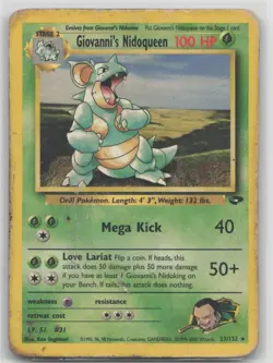 Pokemon Card Giovanni's Nidoqueen Rare Gym Challenge 023/132 - Image 1