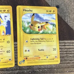 Raichu 61/165 And Pikachu 124/165 Rare Expedition Non Holo Pokemon Cards See Pic - Image 3