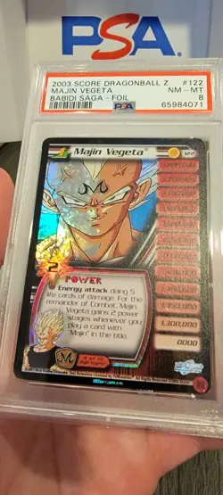 PSA 8 Limited Majin Vegeta 122 Dragon Ball Z DBZ Personality Babidi Saga Card UR - Image 3