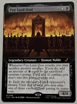 MTG Avatar: TLE Fire Lord Ozai Legendary Creature MYTHIC REGULAR #0186 - Image 1