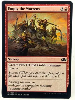 Empty The Warrens NM/M* Dominaria Remastered ENGLISH 118/261 mtg -UnltdCards - Image 1