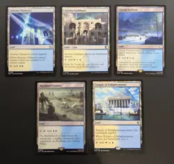 MTG Magic Set of 5 Azorius Dual Lands EDH Commander Deck Staples Blue White Mana - Image 1