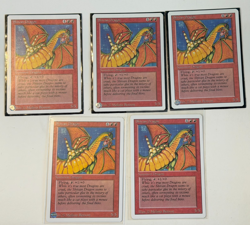 MtG Shivan Dragon - Revised - very light-play - 5 available - Image 1