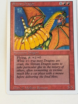 MtG Shivan Dragon - Revised - very light-play - 5 available - Image 4