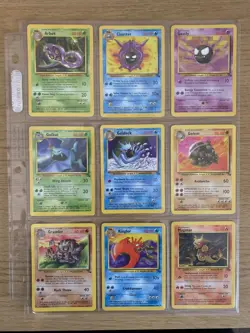 Pokemon Bundle - Complete Common/Uncommon Fossil Set Cards 31-62/62 - Good Cond - Image 1