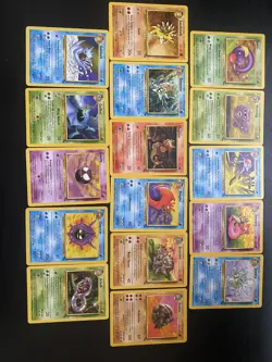 Fossil Set Complete Common and Uncommon 32 Pokemon Cards WOTC - Image 3