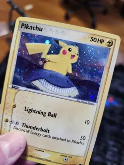 Pokemon Pikachu Card Pop Series 5 Holo 12/17 LP Error Card - Image 2