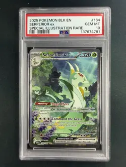 Serperior EX Black Bolt 164/086 PSA 10 Pokemon TCG - Image 1