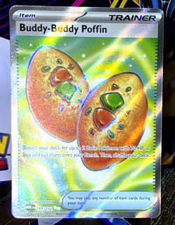 Pokemon Buddy-Buddy Poffin 167/132 Me01 Ultra Rare Holo Trainer English - Image 1