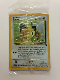 Pokemon TCG Meowth Black Star Promo #10 Holo never opened/in original package - Image 1
