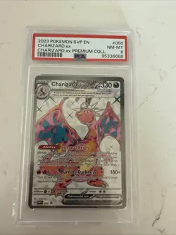 2023 POKEMON SVP EN-SV BLACK STAR PROMO #056 CHARIZARD ex PREMIUM COLL. PSA 10 - Image 1