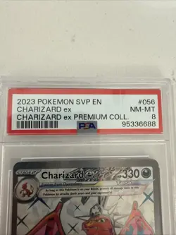 2023 POKEMON SVP EN-SV BLACK STAR PROMO #056 CHARIZARD ex PREMIUM COLL. PSA 10 - Image 3