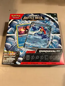 Pokemon TCG Deluxe Battle Deck Quaquaval EX NEW/SEALED w/ Radiant Greninja - Image 1