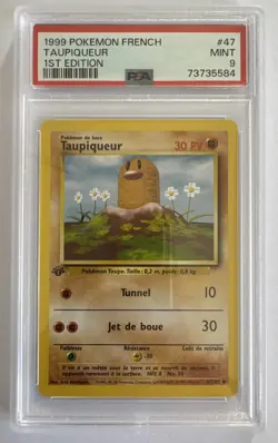 Carte Pokemon Fr Wizards Set De Base Edition Ed 1 TAUPIQUEUR 47/102 Psa 9 Pca - Image 1