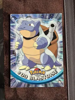 Pokemon Topps Blastoise #09 1999 Topps TV Animation Edition Non Holo - Image 1