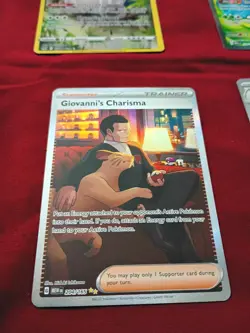 Giovanni's Charisma SIR (204/165 Scarlet & Violet Pokemon 151 "MEW") - Holo NM - Image 1
