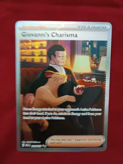 Giovanni's Charisma SIR (204/165 Scarlet & Violet Pokemon 151 "MEW") - Holo NM - Image 2