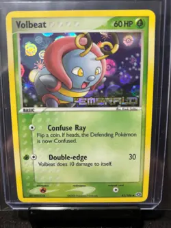 Volbeat 42/106 Emerald Stamp Holo Pokemon 2005 Nice Copy - Image 1
