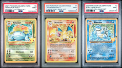 Pokemon Celebrations Big 3 Set Graded PSA 9 / Charizard - Blastoise - Venusaur - Image 1