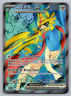 Hop's Zacian ex Pokemon Journey Together 176/159 Full Art Ultra Rare NM - Image 1