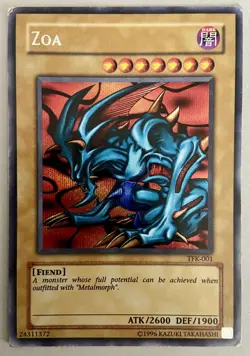 YuGiOh Zoa TFK-001 Prismatic Secret Rare MP - Image 1