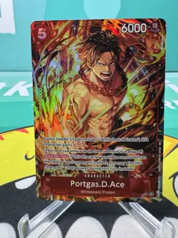 One Piece Illustration Box Vol. 5 Promo Portgas D. Ace ST15-005 SR English - Image 1