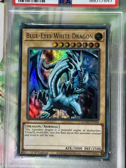 2022 Yugioh MAGNIFICENT MAVENS 1ST EN104 BLUE-EYES WHITE DRAGON PSA 9 ULTRA - Image 4