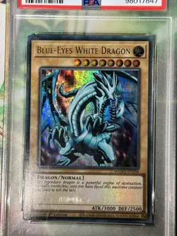 2022 Yugioh MAGNIFICENT MAVENS 1ST EN104 BLUE-EYES WHITE DRAGON PSA 9 ULTRA - Image 5