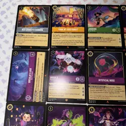 LOT X12 Disney Lorcana Into The Inklands Rare/Super Rare/ Other -TCG Cards - Image 2