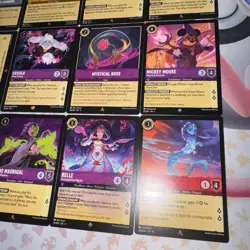 LOT X12 Disney Lorcana Into The Inklands Rare/Super Rare/ Other -TCG Cards - Image 4